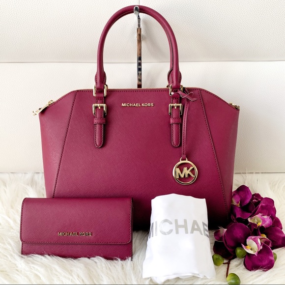 Michael Kors Handbags - Michael Kors Ciara Satchel & Wallet (With DUSTBAG)